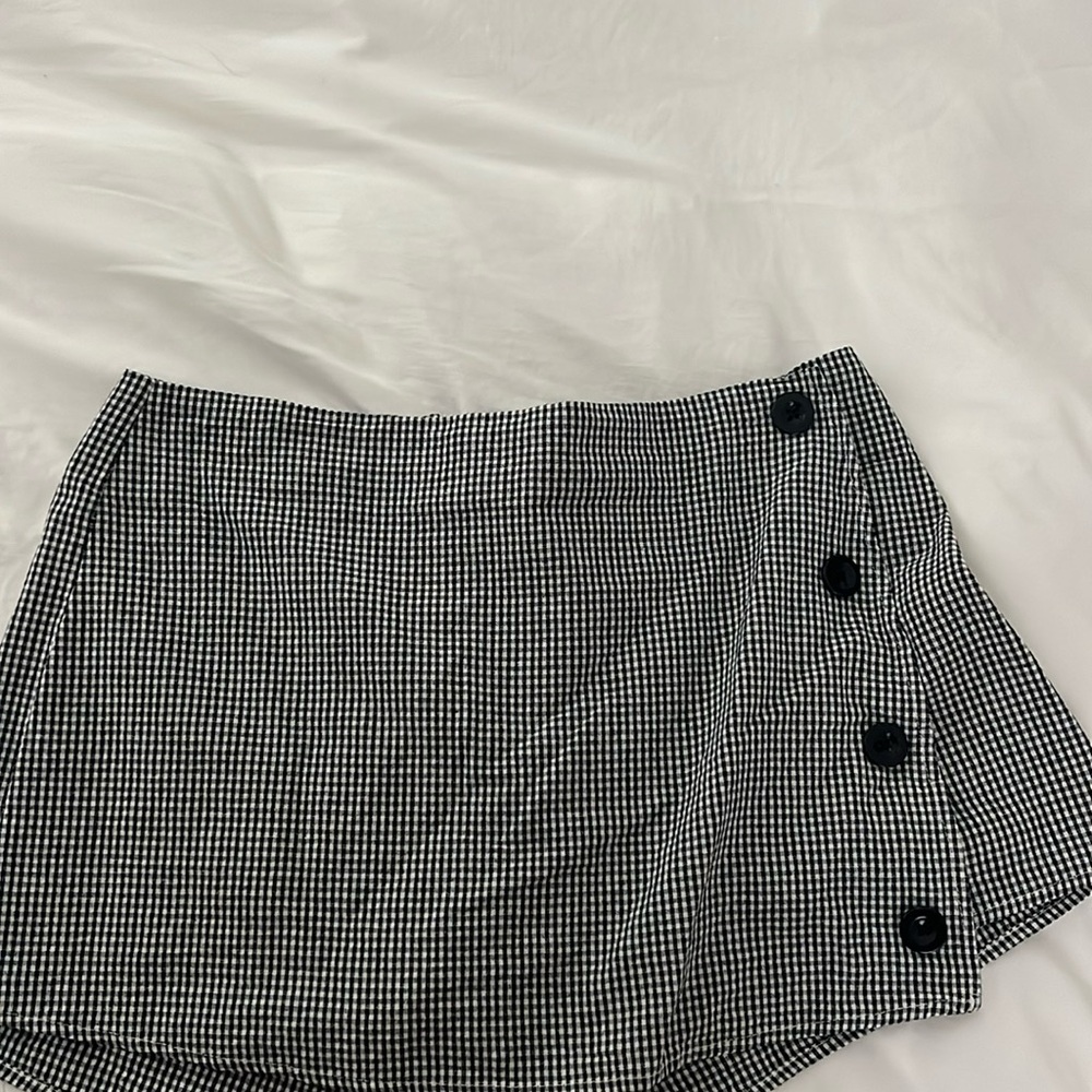 Gingham Skort